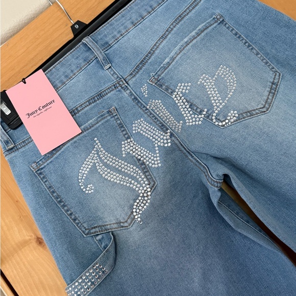 Juicy Couture Denim Jeans with Rhinestone Detail - Picture 1 of 4